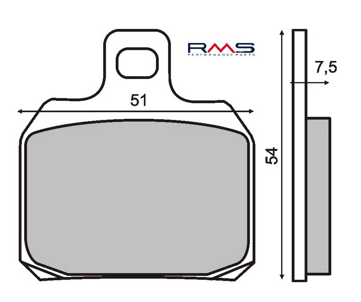 FRANA - Placute de frana RMS organic