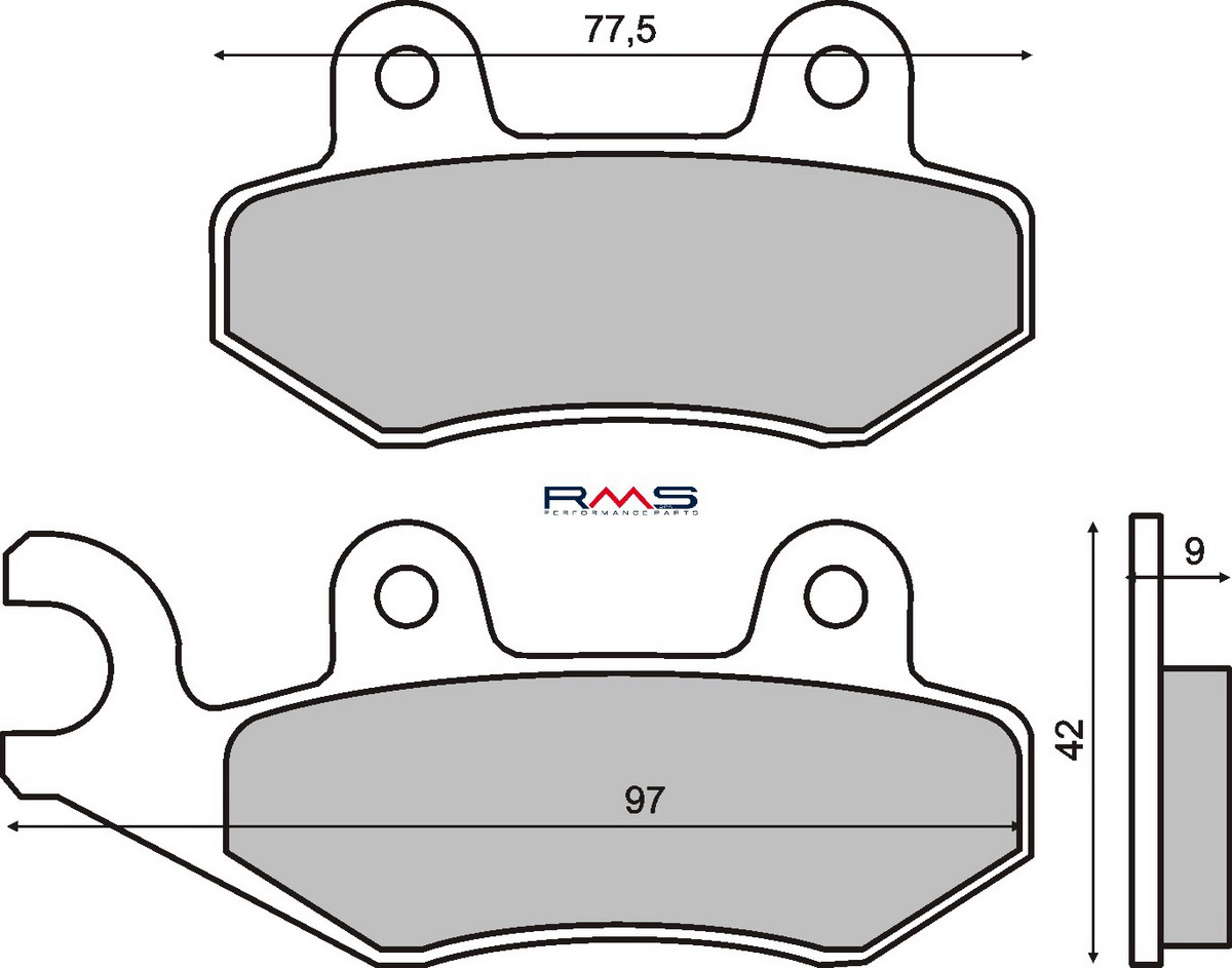 FRANA - Placute de frana RMS organic