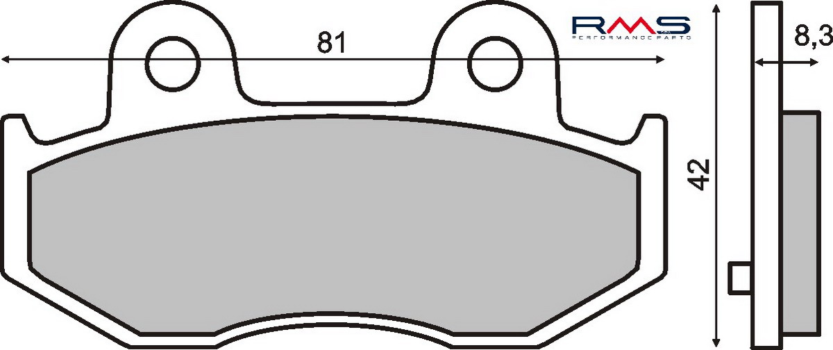 FRANA - Placute de frana RMS organic
