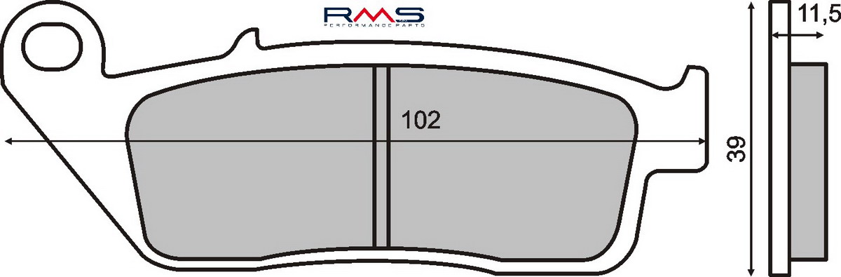 FRANA - Placute de frana RMS organic