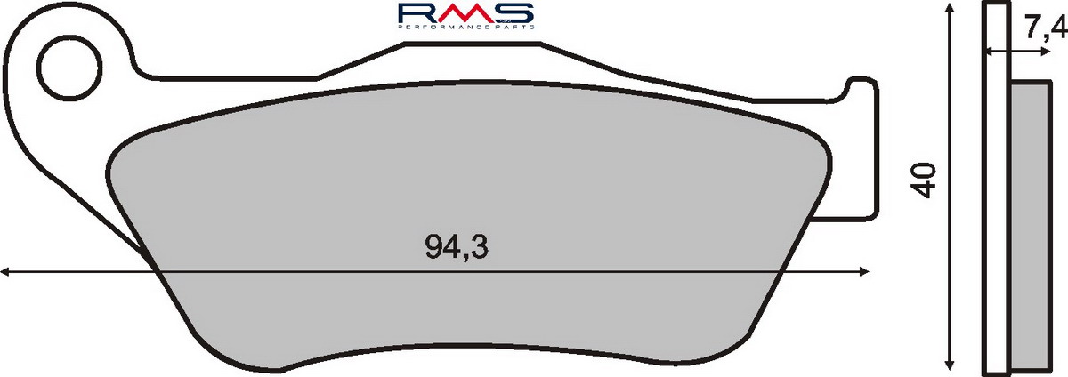 FRANA - Placute de frana RMS organic