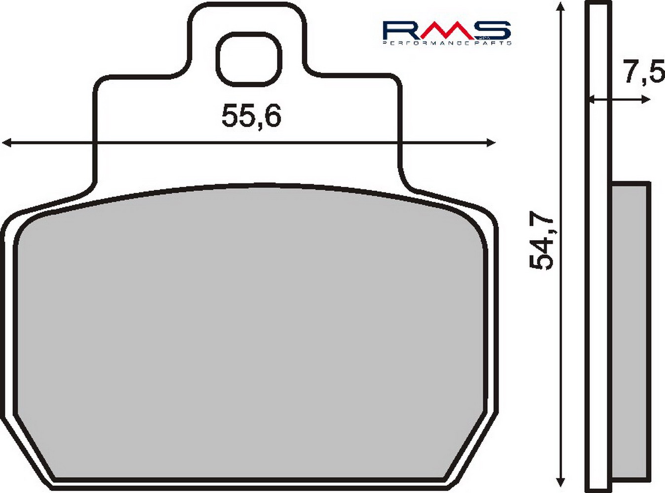 FRANA - Placute de frana RMS organic