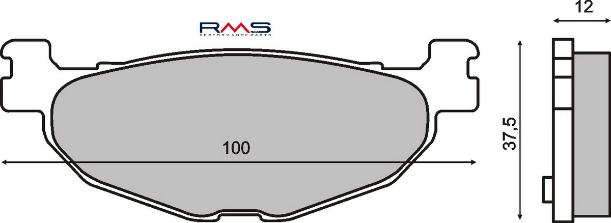 FRANA - Placute de frana RMS organic