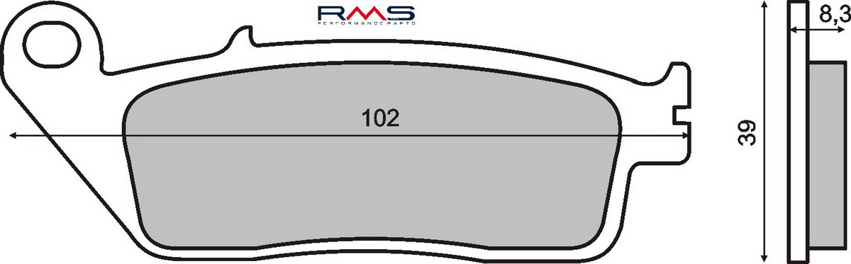 FRANA - Placute de frana RMS organic