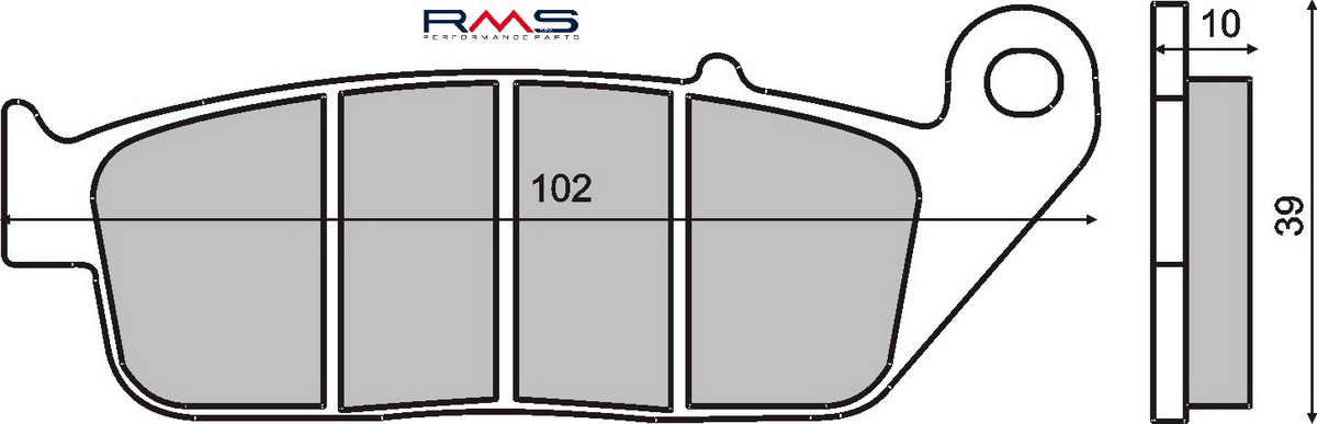 FRANA - Placute de frana RMS organic