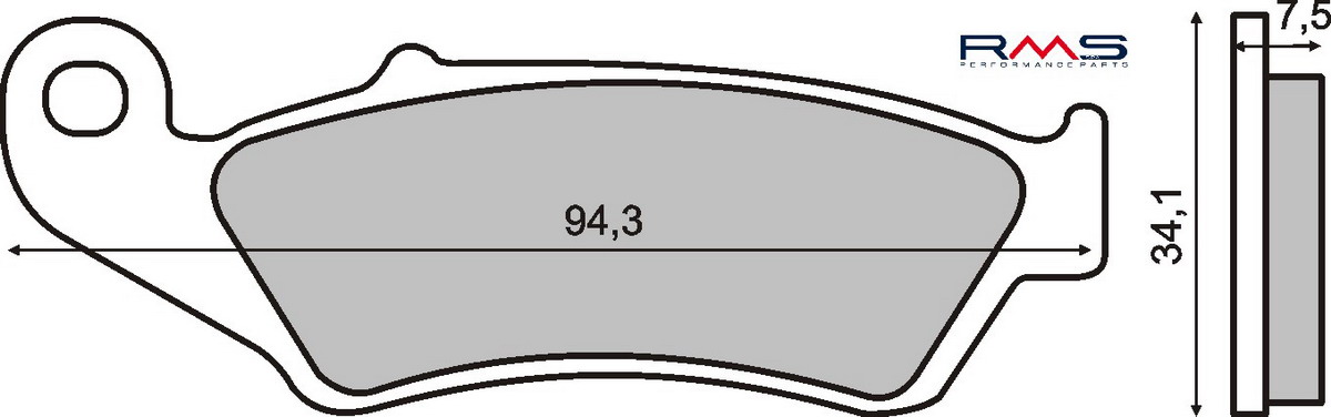 FRANA - Placute de frana RMS organic