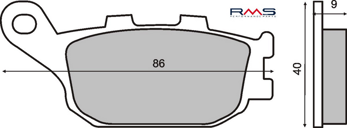 FRANA - Placute de frana RMS organic