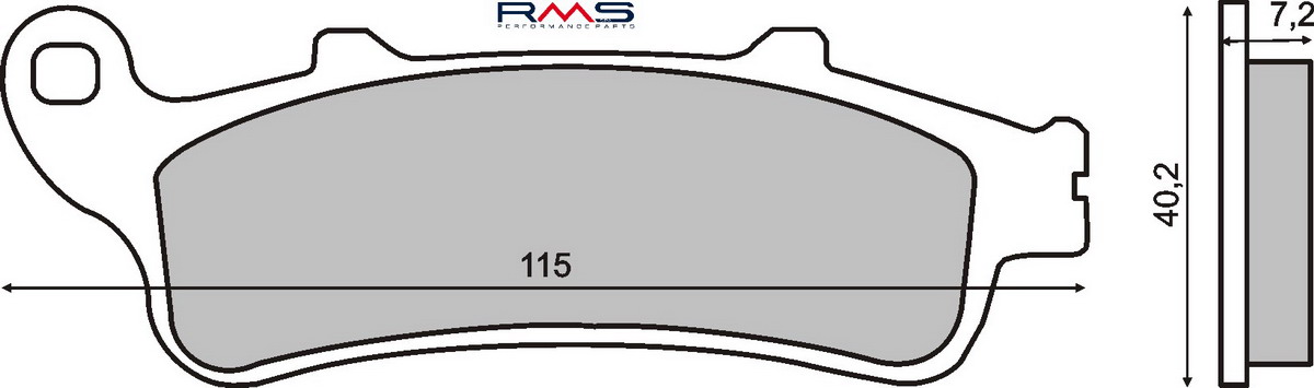 FRANA - Placute de frana RMS organic