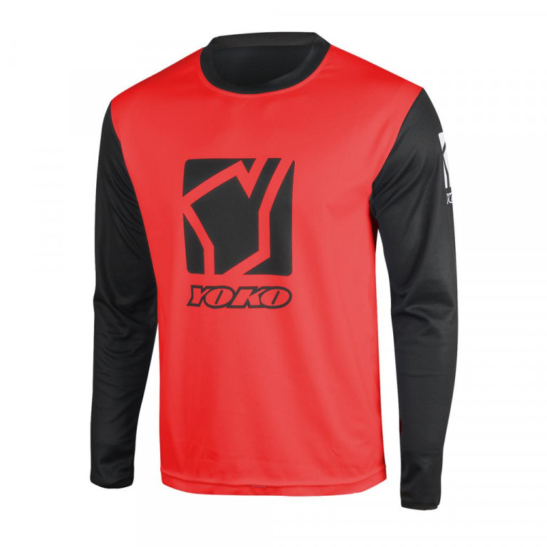Echipament Cross  & ATV - MX jersey YOKO SCRAMBLE black / red M