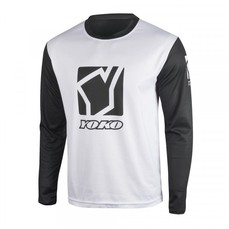 Echipament Cross  & ATV - MX jersey YOKO SCRAMBLE white / black M