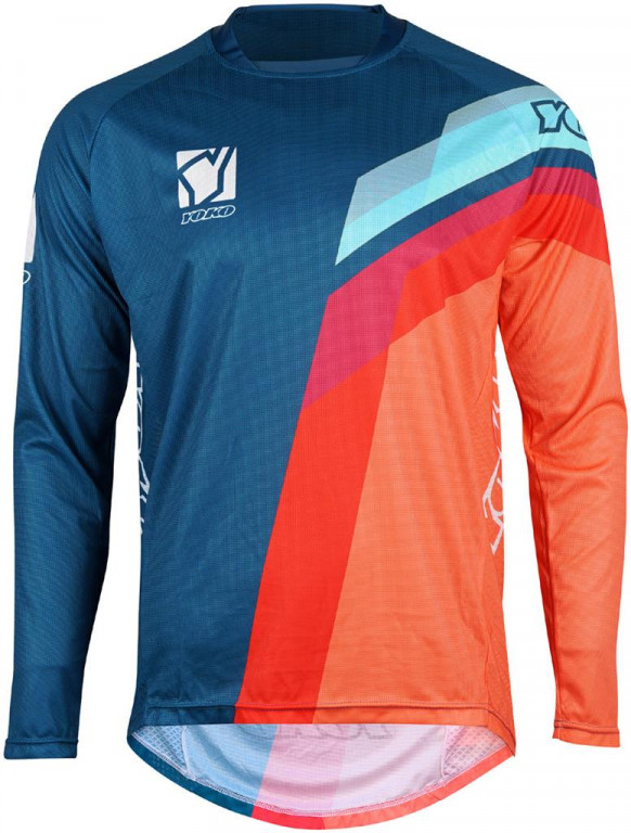 Echipament Cross  & ATV - MX jersey YOKO VIILEE blue/ orange / blue XL