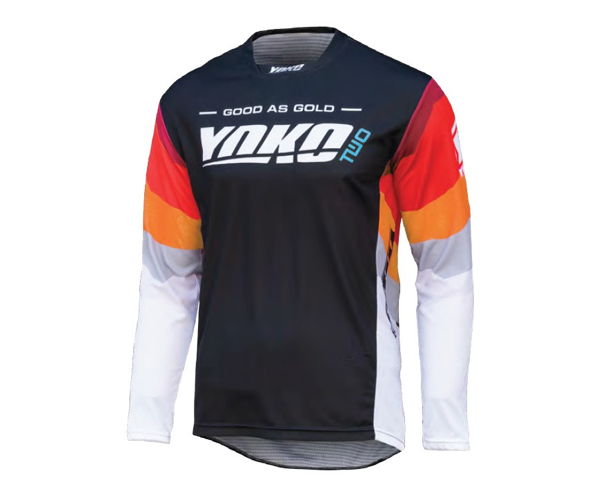 Echipament Cross  & ATV - MX jersey YOKO TWO black/white/red S