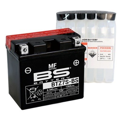 ELECTRICA & LUMINI - Maintenance free battery - max. 20° tilt BS-BATTERY BTZ7S-BS (YTZ7S-BS)