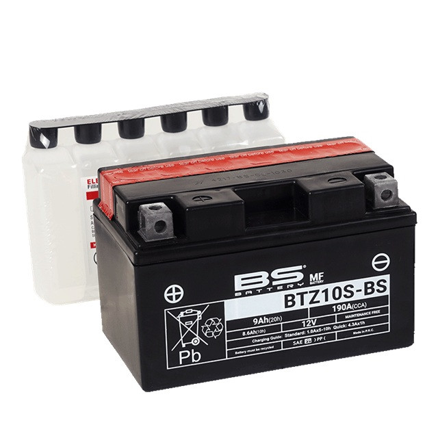 ELECTRICA & LUMINI - Maintenance free battery - max. 20° tilt BS-BATTERY BTZ10S-BS (YTZ10S-BS)