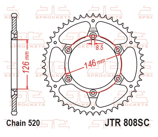 Foaie spate JT 47T, 520 Self Cleaning Lightweight [2]