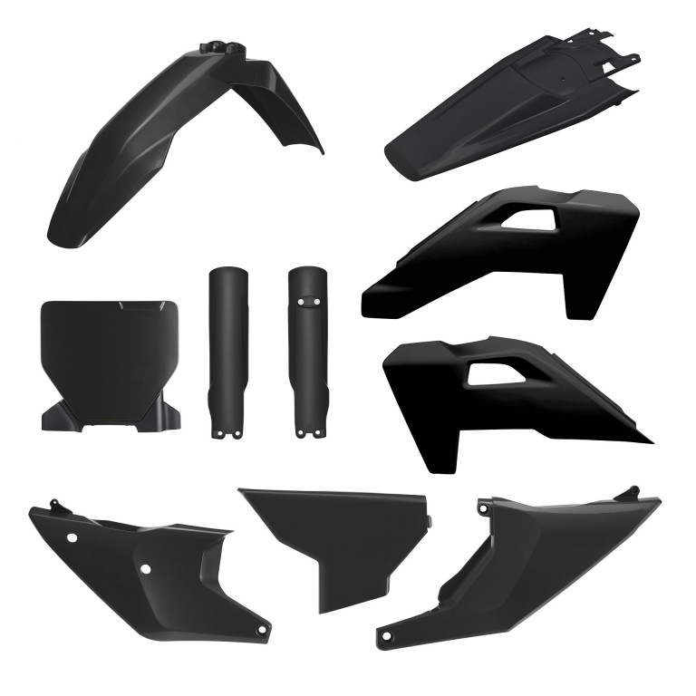 SUSPENSIE CADRU - Kit plastice POLISPORT black