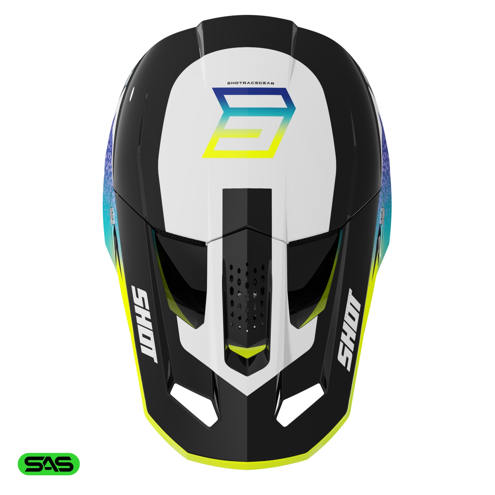 Casca SHOT SPEED HYBRID neon yellow glossy L [1]