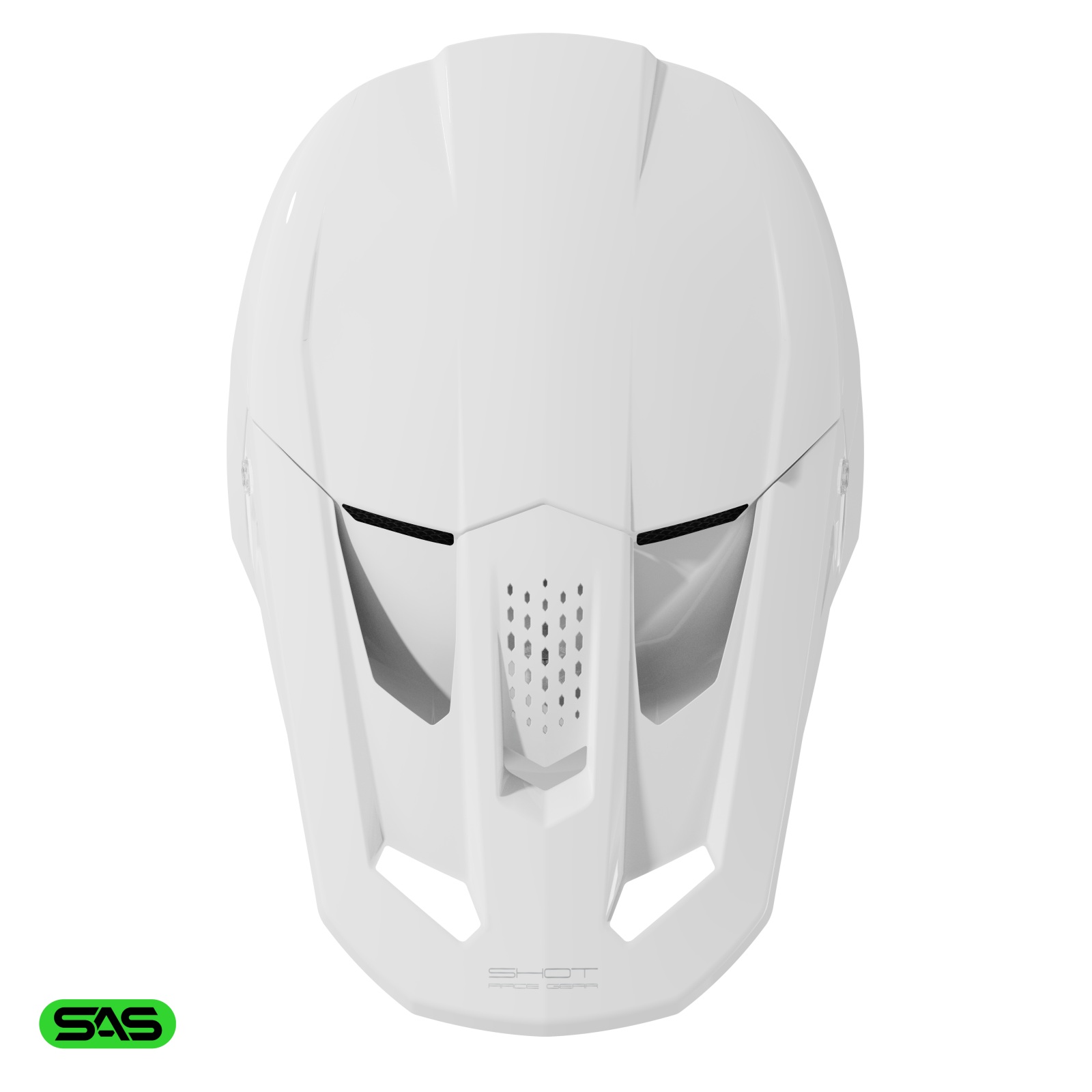 Casca SHOT SPEED SOLID white glossy M [1]