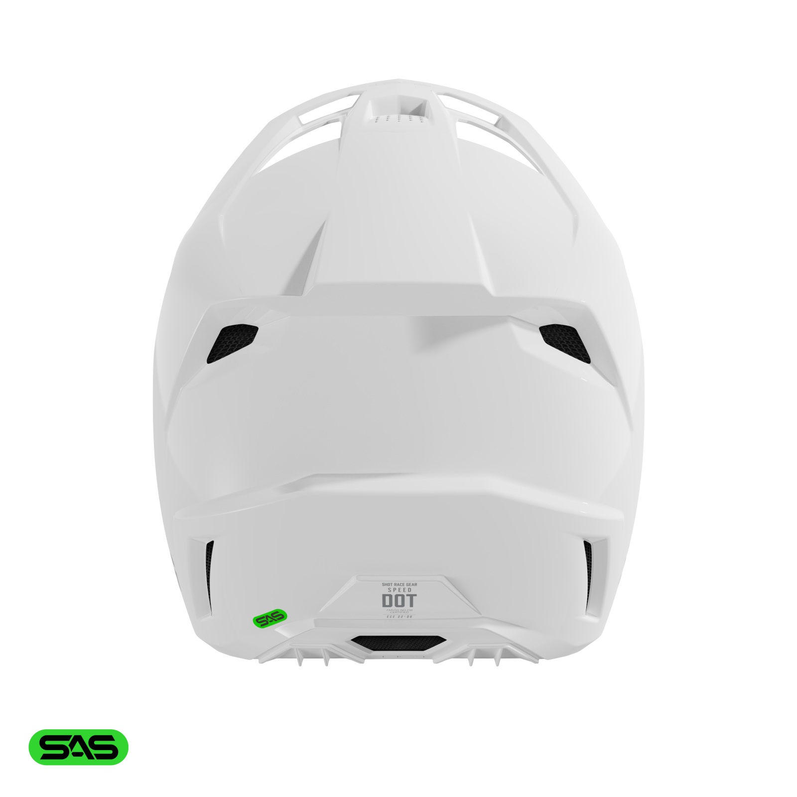 Casca SHOT SPEED SOLID white glossy M [2]