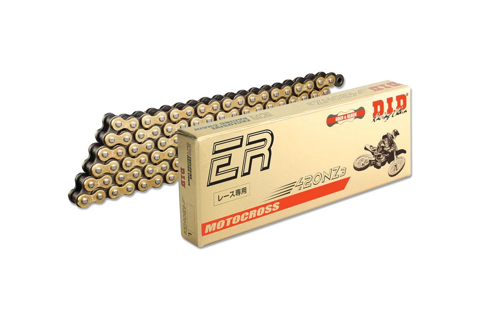 TRANSMISIE - Lant fara O-ring D.I.D Chain 420NZ3 SDH 130 zale auriu/negru