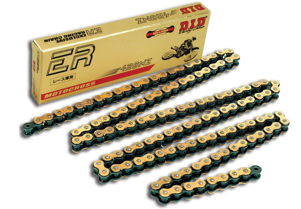 TRANSMISIE - Lant fara O-ring D.I.D Chain 428NZ SDH 122 zale auriu/negru