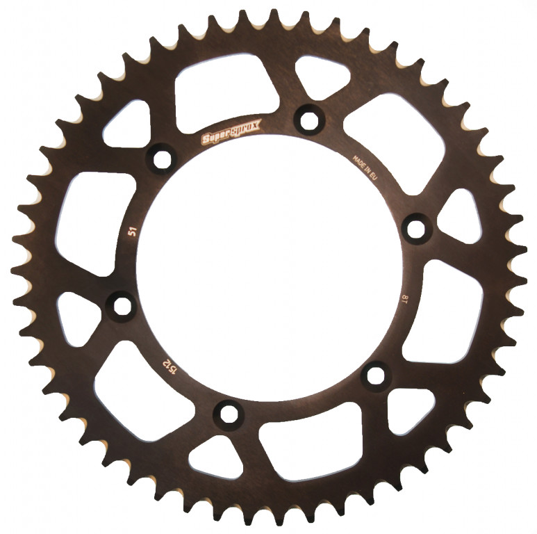 TRANSMISIE - Foaie spate ALU SUPERSPROX Negru 51T, 520