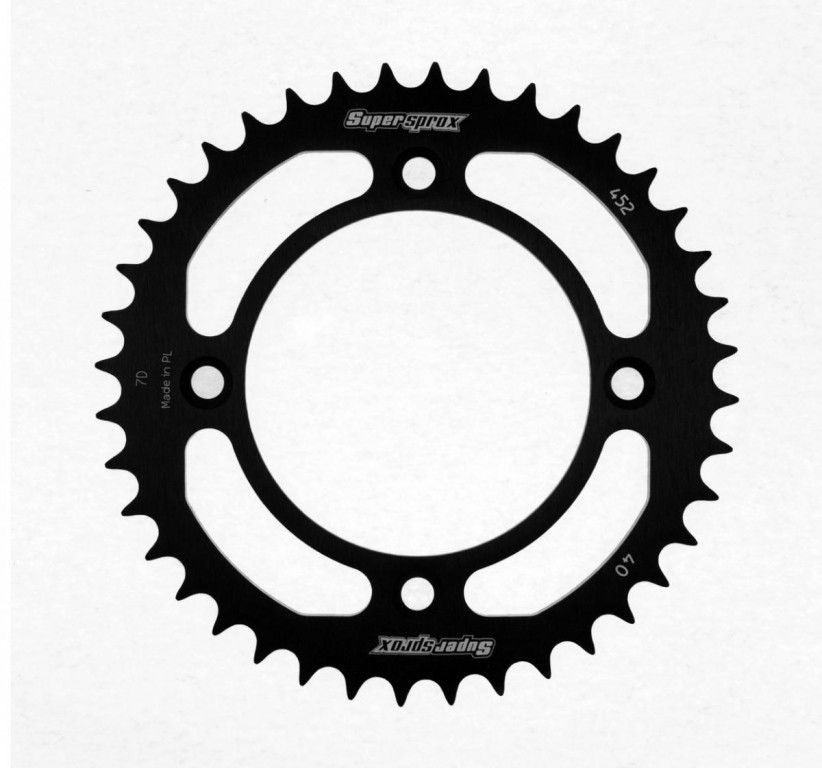 TRANSMISIE - Foaie spate ALU SUPERSPROX Negru 40T, 415