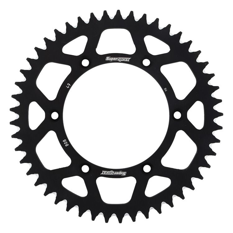 Rear ALU sprocket SUPERSPROX Negru 49T, 520 [0]