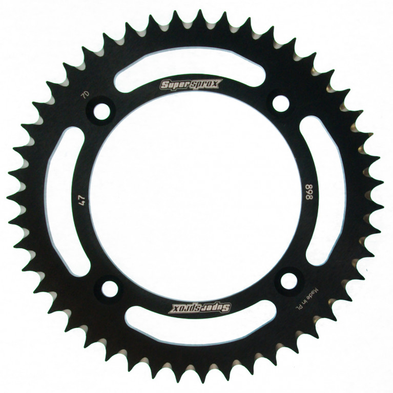 TRANSMISIE - Foaie spate ALU SUPERSPROX Negru 47T, 428