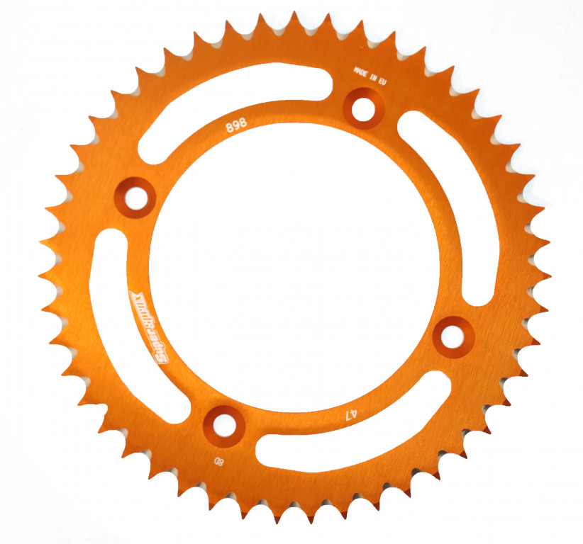 TRANSMISIE - Foaie spate ALU SUPERSPROX portocaliu 47T, 428