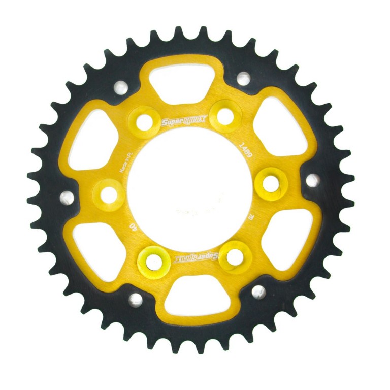 Pinioane - Rear sprocket SUPERSPROX STEALTH auriu 40T, 525