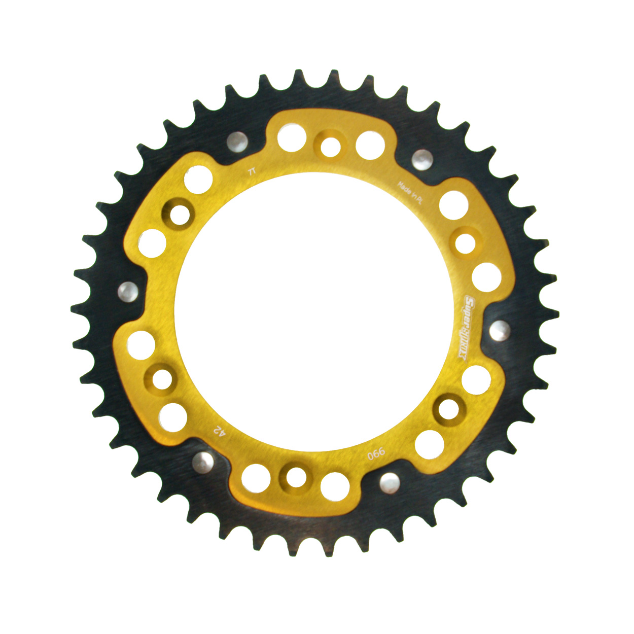 Pinioane - Rear sprocket SUPERSPROX STEALTH auriu 42T, 520