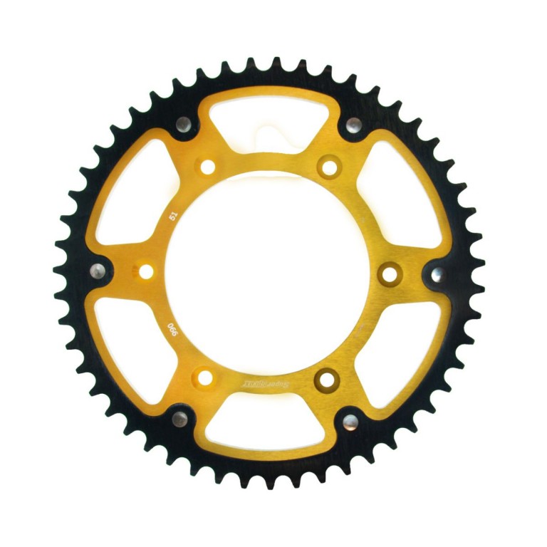 Pinioane - Rear sprocket SUPERSPROX STEALTH auriu 51T, 520
