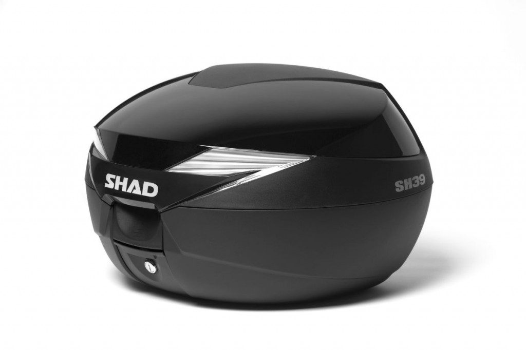 TRANSPORT & DEPOZITARE - Top case cu capac colorat SHAD SH39 Black metal