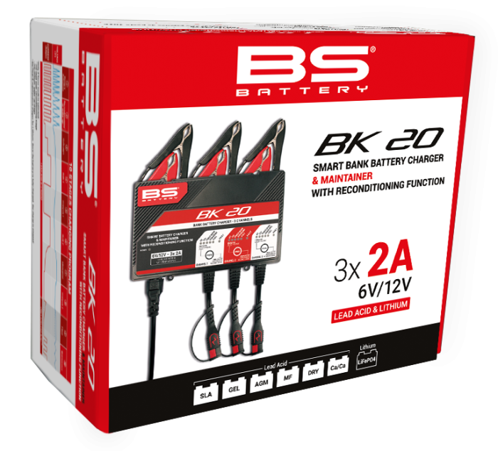 3 channels bank BS-BATTERY (suitable also for Lithium) 12V 2A [4]
