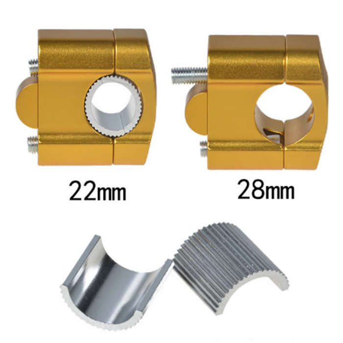 Inaltatoare ghidon de la 22 la 22/28mm adaptor moto suporti inaltator [5]