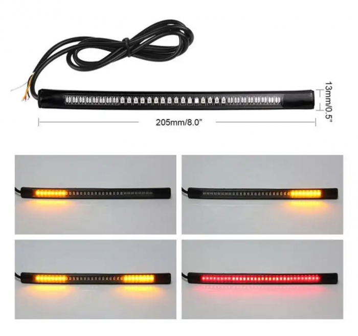 Banda 48 led moto ATV stop semnalizari [4]