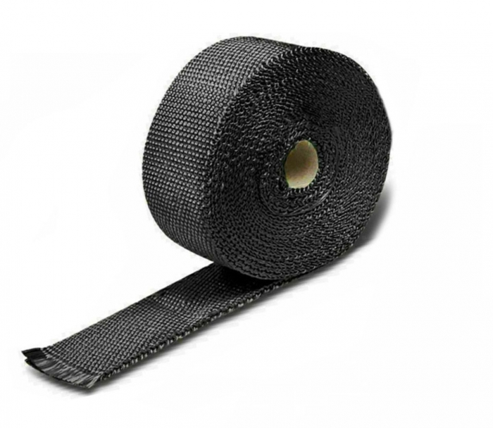 Banda termica 5m/50mm evacuare galerie termoizolanta moto ATV auto negru [2]