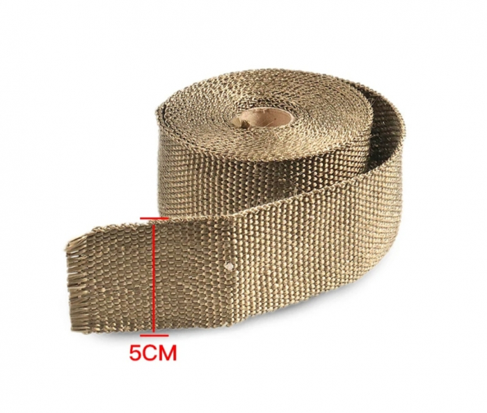Banda termica 5Mx50mm  fibra de sticla evacuare moto ATV auto [2]