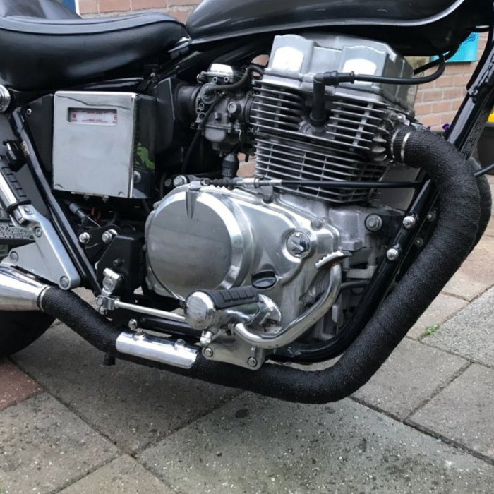 Banda termica toba esapament, culoare negru, 1,5x25mm, 10m [2]