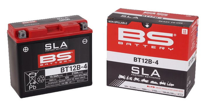 Baterie activata din fabrica BS-BATTERY BT12B-4 (YT12B-4) SLA [3]