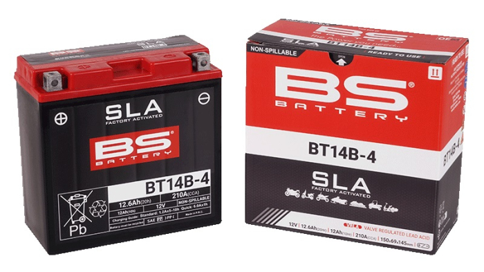 Baterie activata din fabrica BS-BATTERY BT14B-4 (YT14B-4) SLA [3]