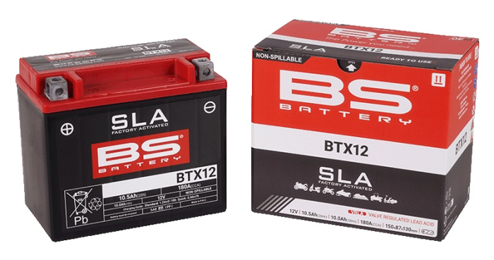 Baterie activata din fabrica BS-BATTERY BTX12 (FA) (YTX12 (FA)) SLA [3]