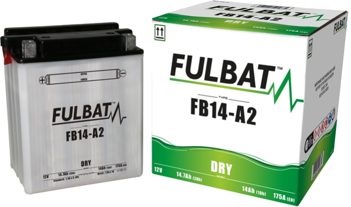 Baterie conventionala FULBAT FB14-A2 (YB14-A2) include electrolit [2]