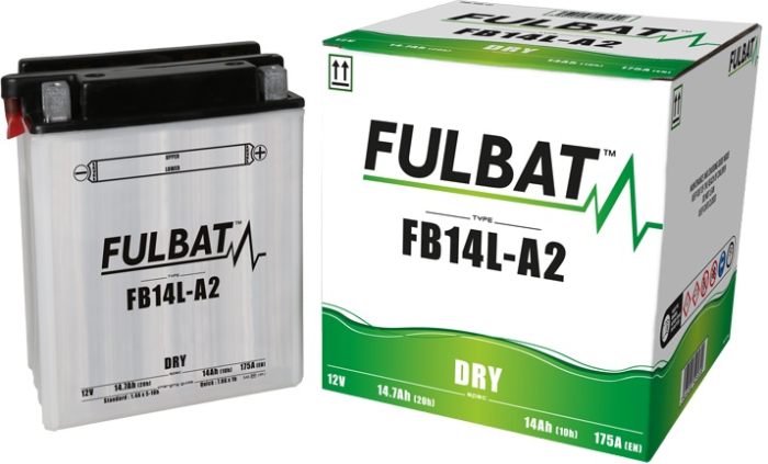 Baterie conventionala FULBAT FB14L-A2 (YB14L-A2) include electrolit [2]