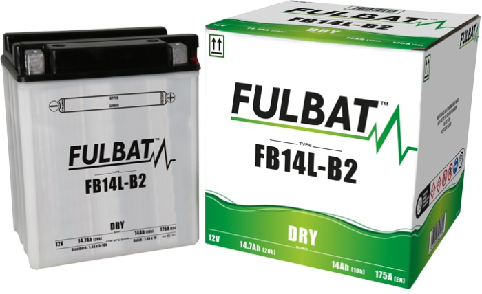 Baterie conventionala FULBAT FB14L-B2 (YB14L-B2) include electrolit [2]