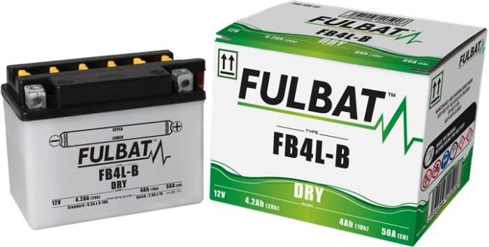 Baterie conventionala FULBAT FB4L-B (YB4L-B) include electrolit [2]