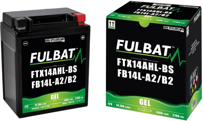 Baterie cu gel FULBAT FB14L-A2 GEL (12N14-3A) (YB14L-A2 GEL) [2]
