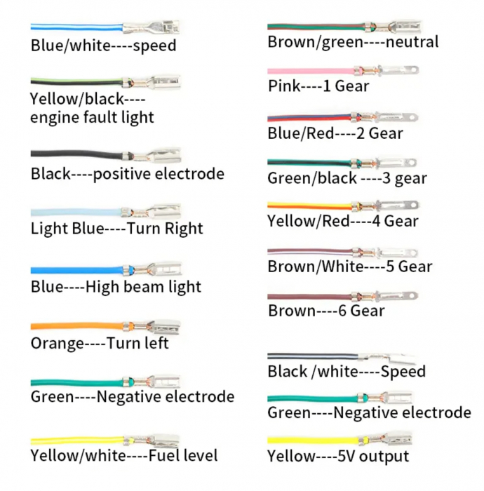 Bord moto led ceas turometru vitezometru [7]