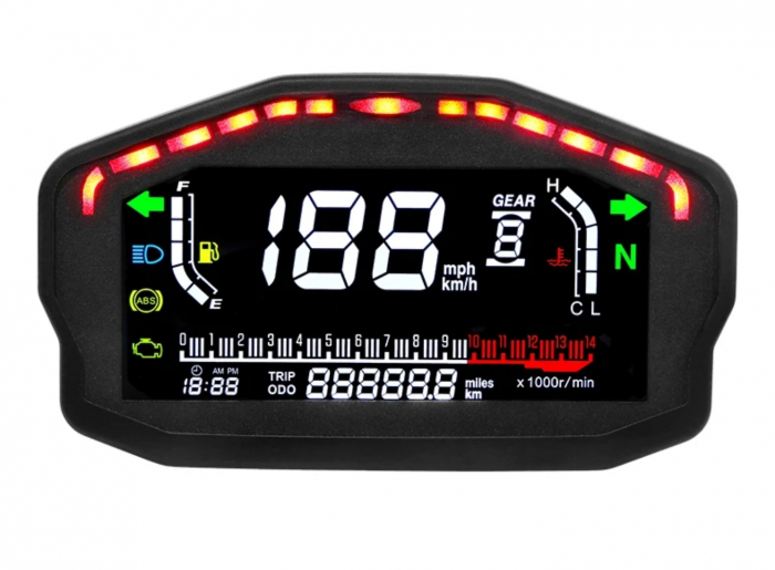 Bord moto led ceas turometru vitezometru [2]